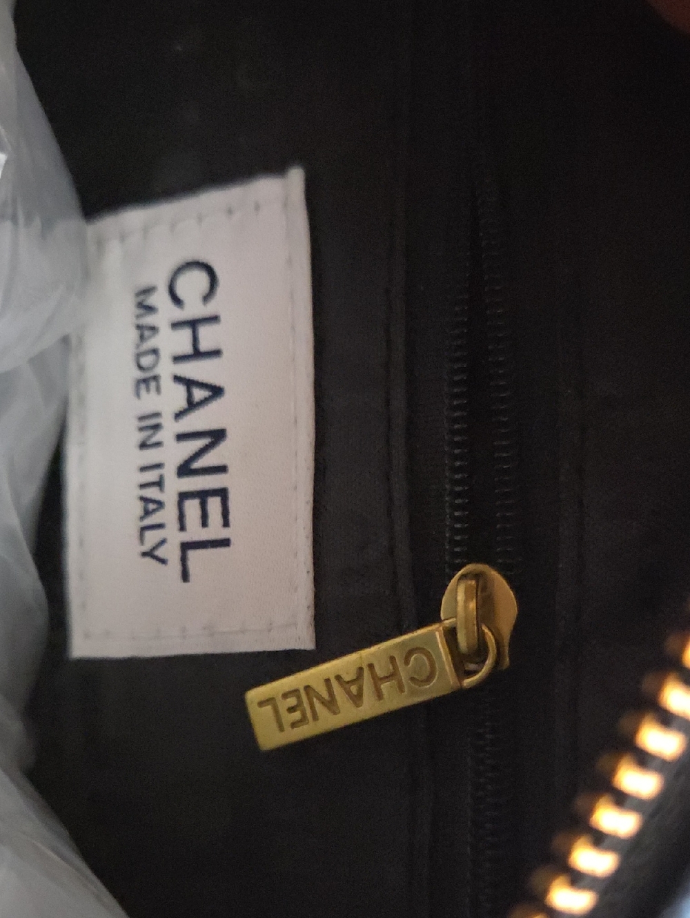 GWP CHANEL logo Blue Denim Jacquard Camera Bag with Gold Chain - Picture 4 of 6